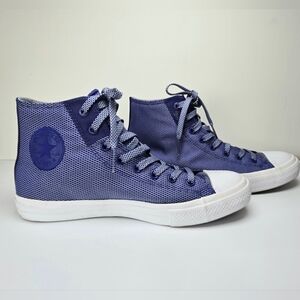 Men's Chuck Taylor II Converse w/ Lunarlon Blue Hi Tops Size 11